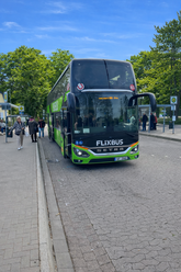 Fernbus am ZOB Bad Oeynhausen am Sültebusch