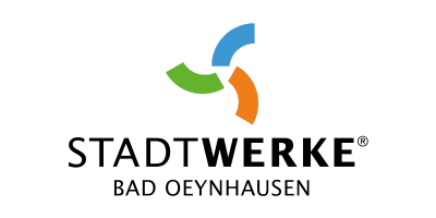 Logo der Stadtwerke Bad Oeynhausen, Hauptsponsor der Parklichter in Bad Oeynhausen.