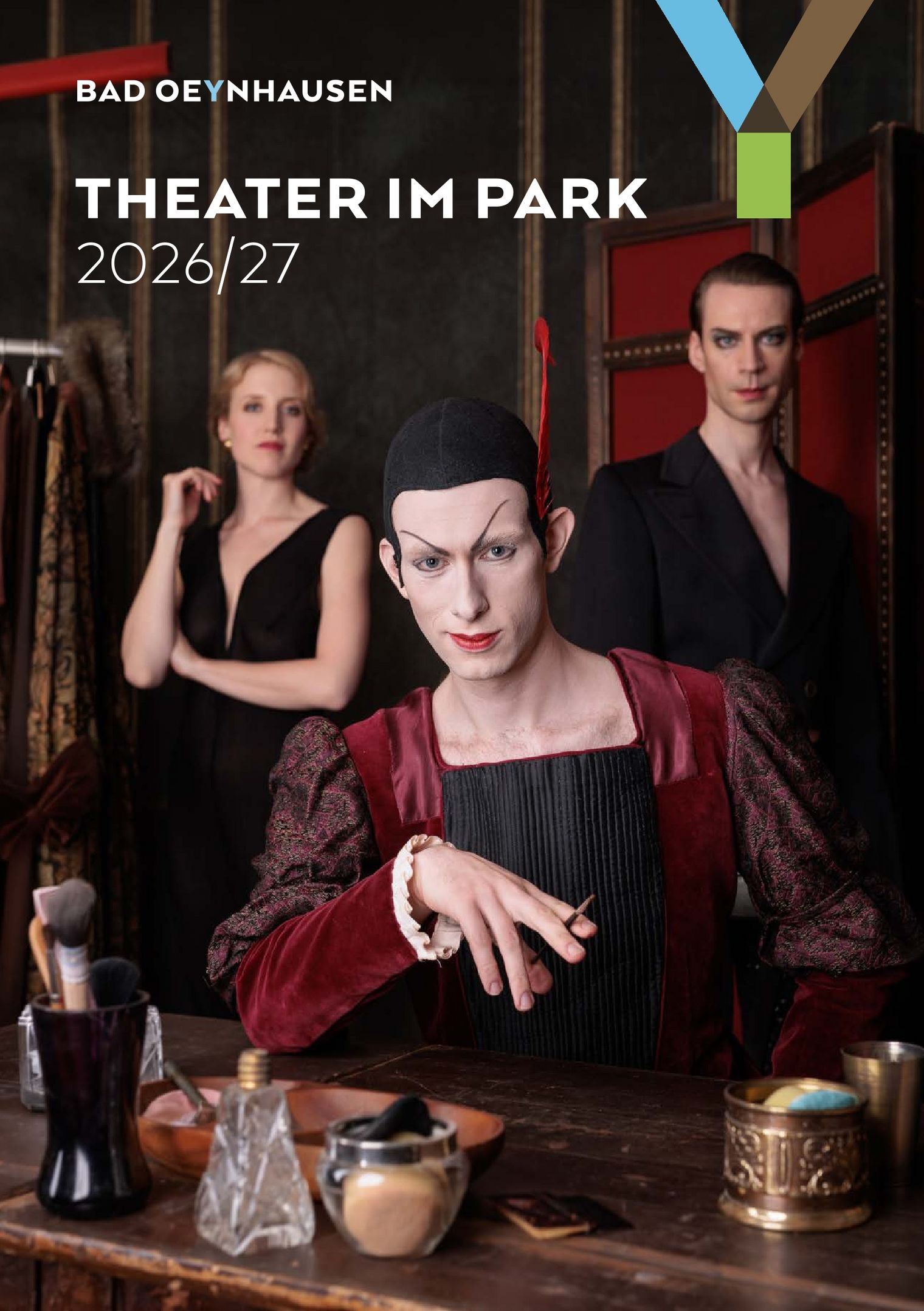 Programmheft 2026/27 vom Theater im Park Bad Oeynhausen mit dem Stück „Mephisto“ auf dem Cover