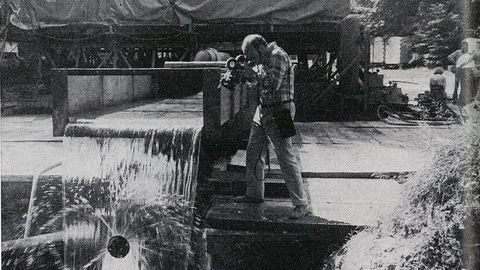 Bohrarbeiten zur Erschließung des Alexander-von-Humboldt-Sprudels in Bad Oeynhausen (1972/1973).