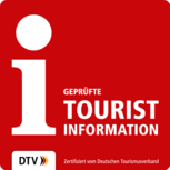 Logo der i-Marke für geprüfte Tourist Information Bad Oeynhausen, zertifiziert vom Deutschen Tourismusverband