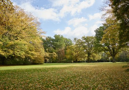 Der herbstliche Kurpark in Bad Oeynhausen