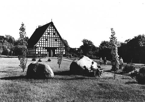 Landschaft im Siekertal bei Bad Oeynhausen nach dem Ankauf durch das Staatsbad 1958.