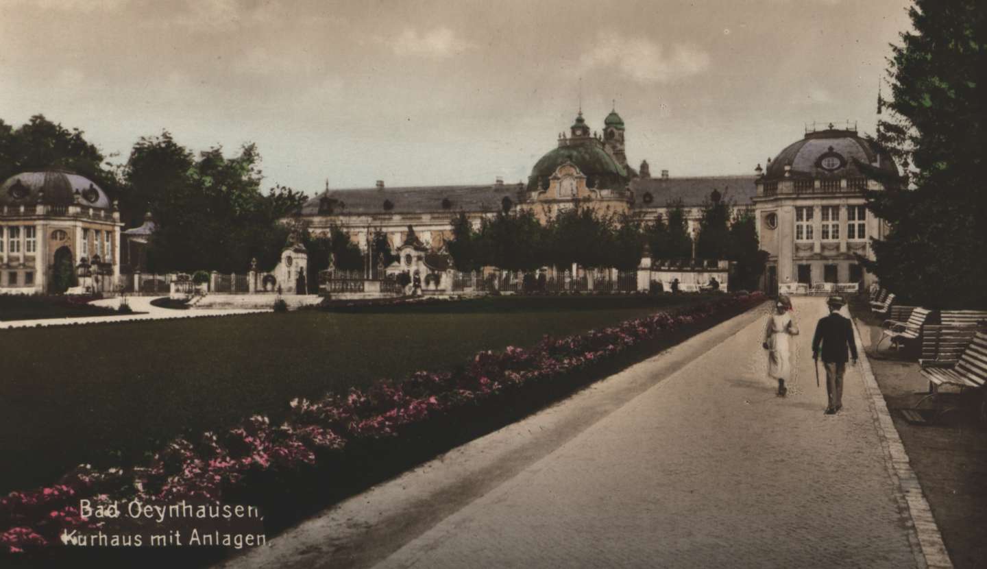 Historische Postkarte um 1910 mit dem Kurhaus als Motiv